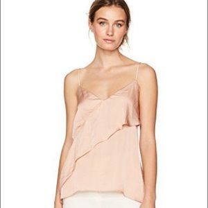 BCBG MaxAzria Kayley Asymmetrical Satin Tank Cami top